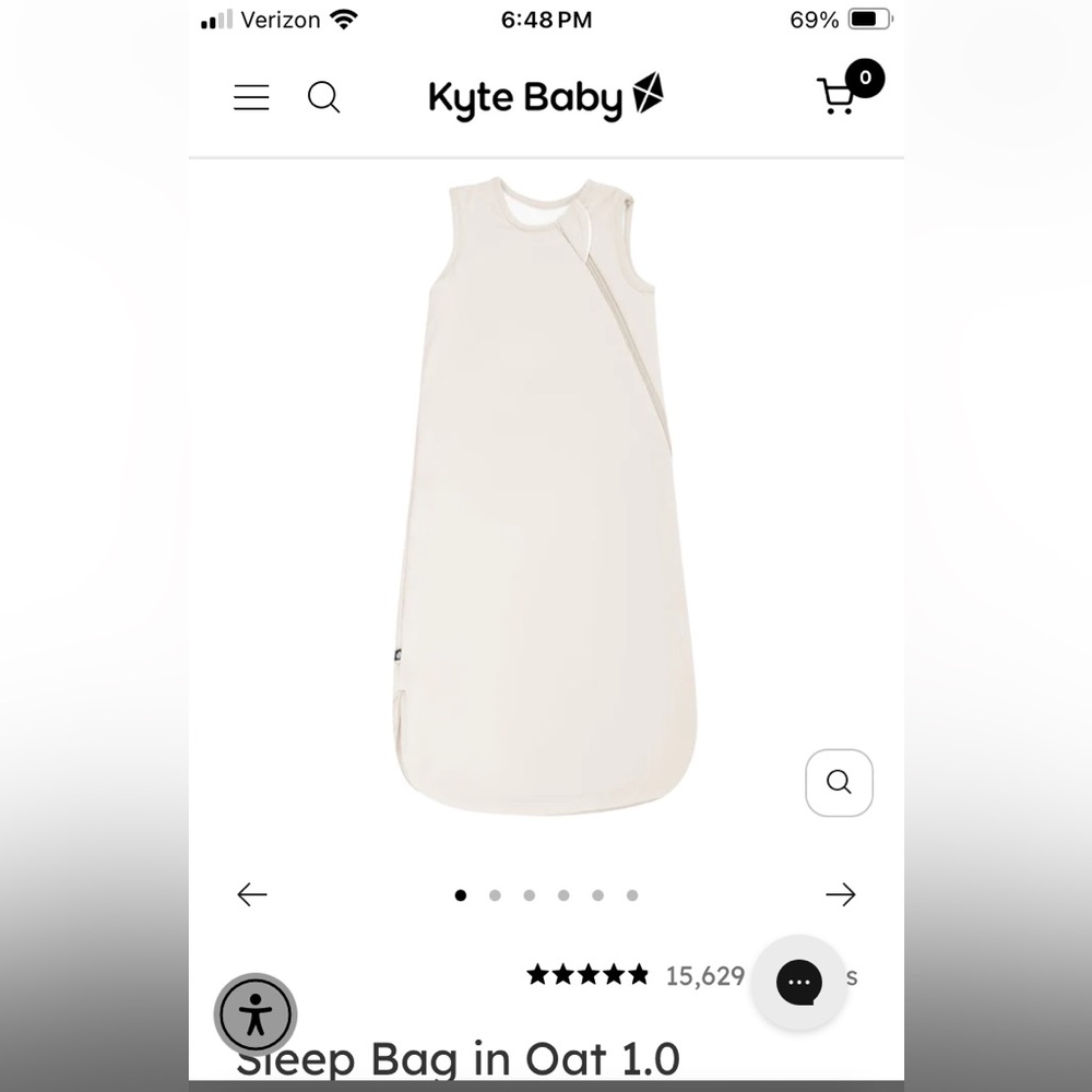 KYTE baby sleep sack 1.0 tog, small